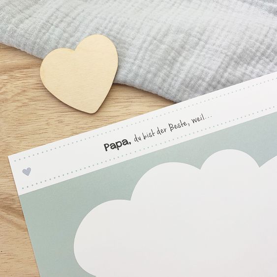 Mintkind Erinnerungsbuch / Familienbuch / Babybuch - Mein Papa und ich