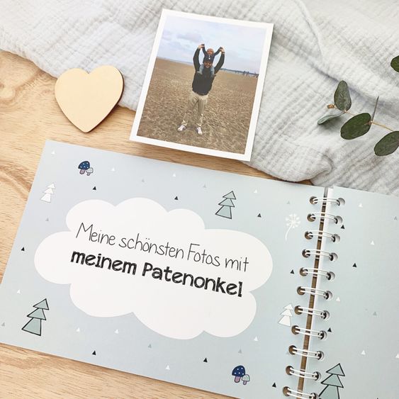 Mintkind Erinnerungsbuch / Familienbuch / Babybuch - Mein Patenonkel und ich