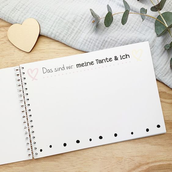 Mintkind Erinnerungsbuch / Familienbuch / Babybuch - Meine Tante und ich
