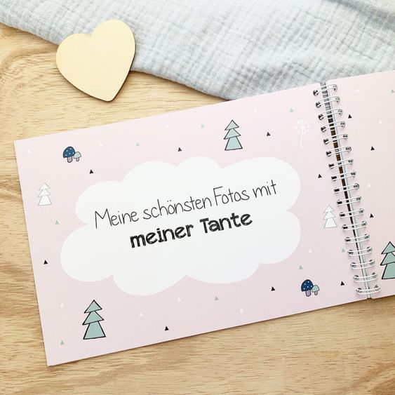 Mintkind Erinnerungsbuch / Familienbuch / Babybuch - Meine Tante und ich