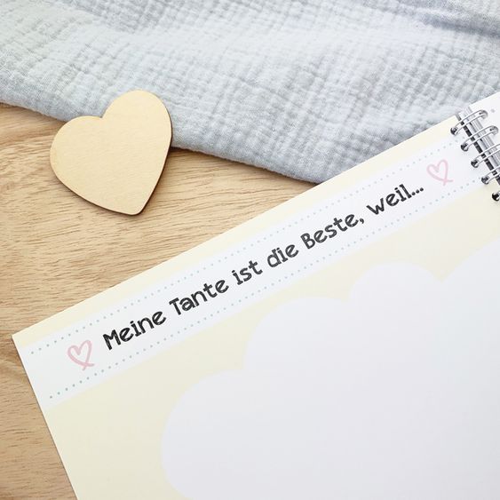 Mintkind Erinnerungsbuch / Familienbuch / Babybuch - Meine Tante und ich