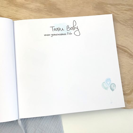 Mintkind Gästebuch / Babypartybuch - Meine Babyparty - Blau