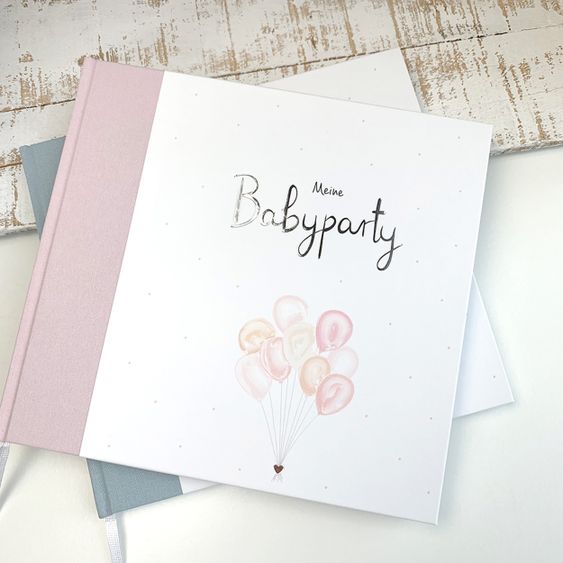 Mintkind Gästebuch / Babypartybuch - Meine Babyparty - Rosa