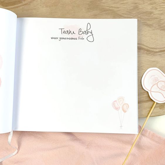 Mintkind Gästebuch / Babypartybuch - Meine Babyparty - Rosa