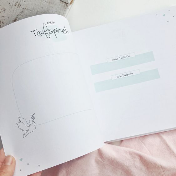 Mintkind Gästebuch / Taufbuch - Meine Taufe - Mint