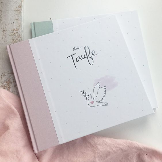 Mintkind Gästebuch / Taufbuch - Meine Taufe - Rosa
