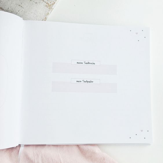 Mintkind Gästebuch / Taufbuch - Meine Taufe - Rosa