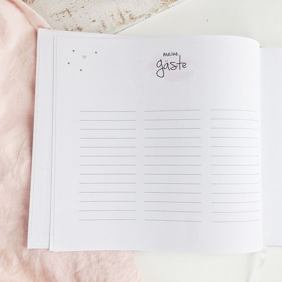 Mintkind Gästebuch / Taufbuch - Meine Taufe - Rosa