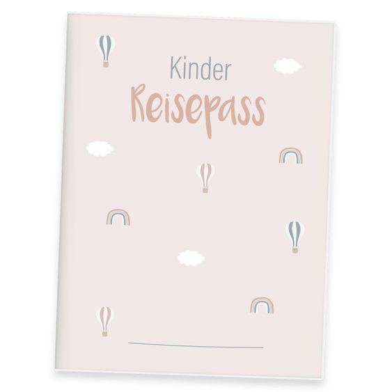 Mintkind Children passport cover - hot air balloon