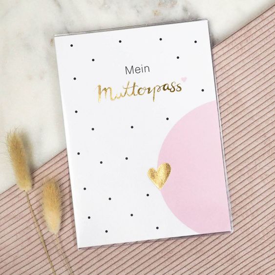 Mintkind Mother passport cover - Gold / Pink