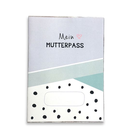 Mintkind Copertina per passaporto mamma - a pois - blu