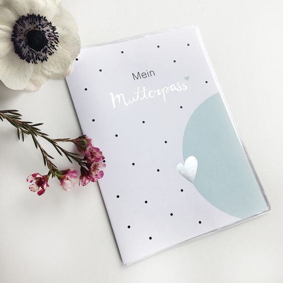 Mintkind Mother passport cover - Silver / Mint