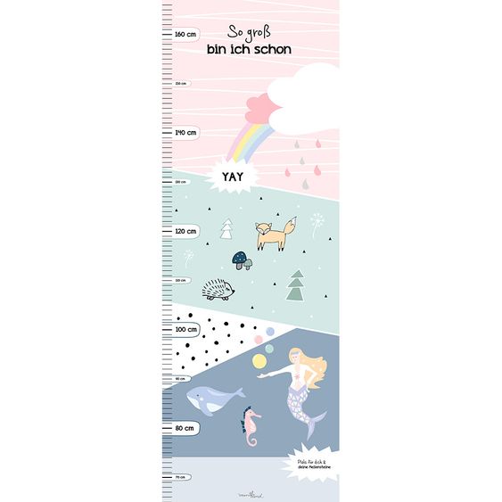 Mintkind Poster measuring stick - Pink