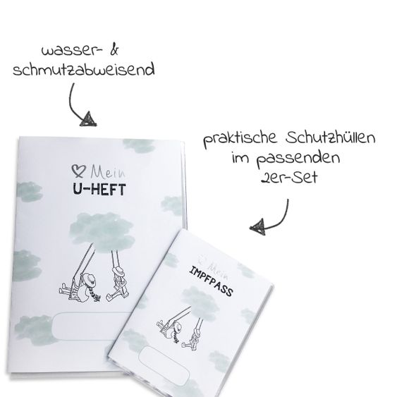 Mintkind Schutzhüllen-Set: U-Heft- & Impfpass - Schaukel