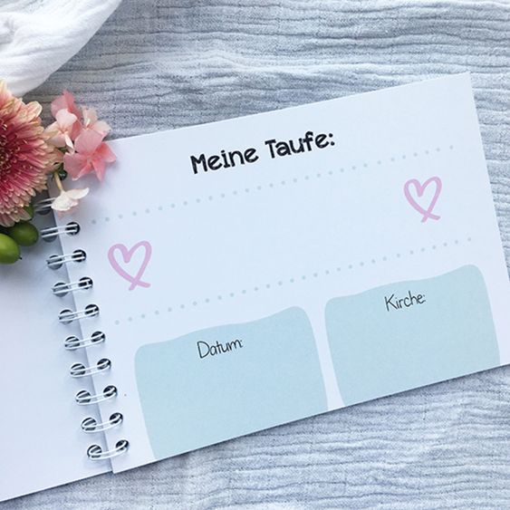 Mintkind Taufbuch / Gästebuch / Erinnerungsbuch - Meine Taufe - Unter deinen Flügeln