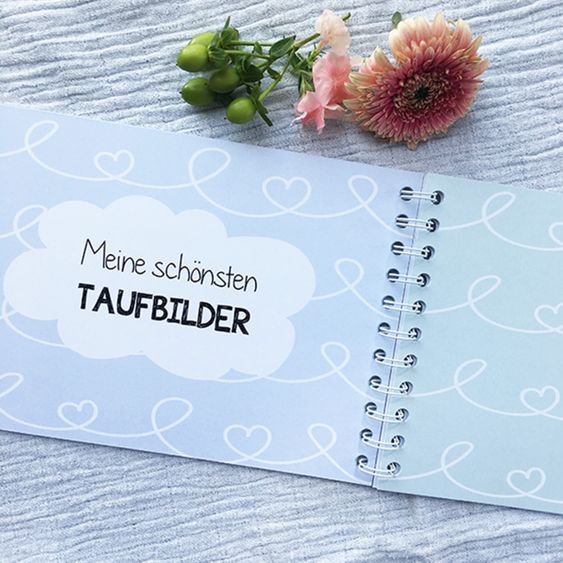 Mintkind Taufbuch / Gästebuch / Erinnerungsbuch - Meine Taufe - Unter deinen Flügeln