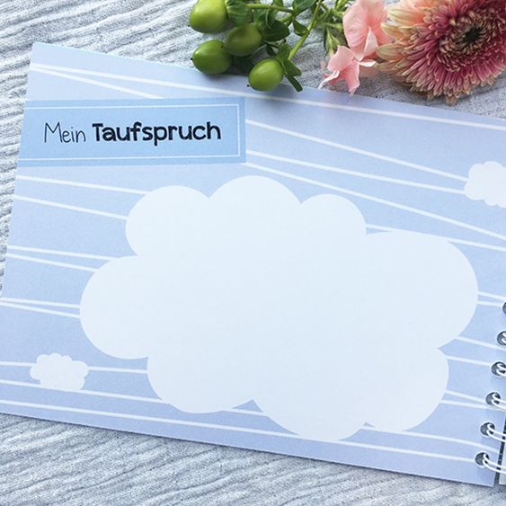 Mintkind Taufbuch / Gästebuch / Erinnerungsbuch - Meine Taufe - Unter deinen Flügeln