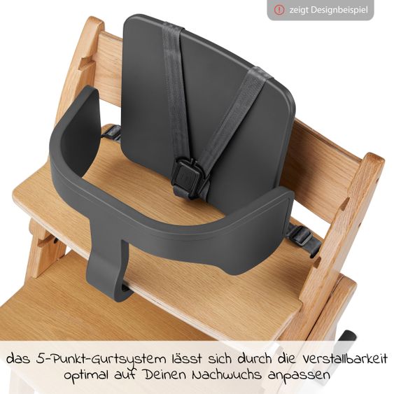 Moji Gurtsystem für Yippy Hochstuhl - Cloud