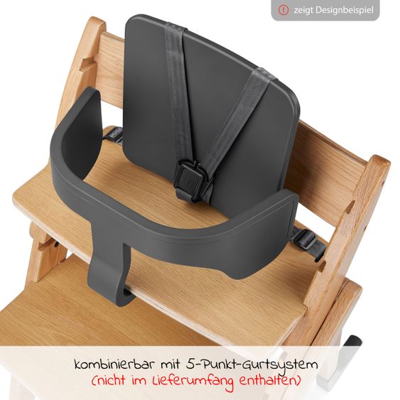 Moji Starter set protective bar and backrest for Yippy high chair - Cloud