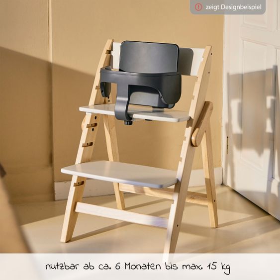 Moji Starter set protective bar and backrest for Yippy high chair - Cloud