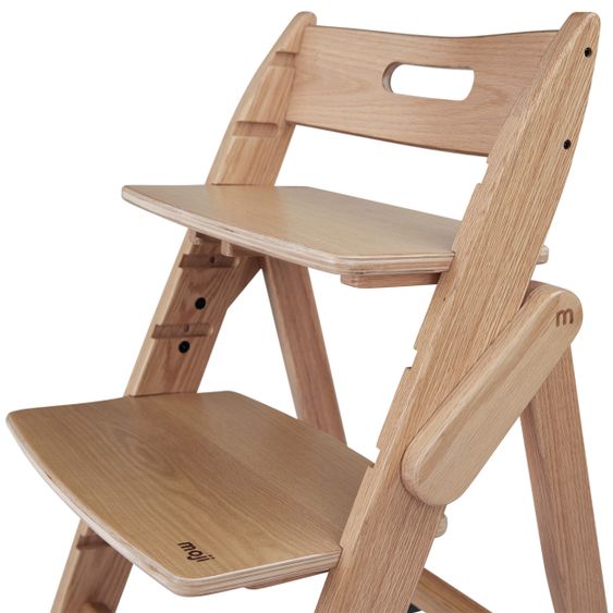 Moji Yippy Newborn Set (4 pcs.) High Chair + Newborn Attachment + Seat Cushion + Starter Set - Oak
