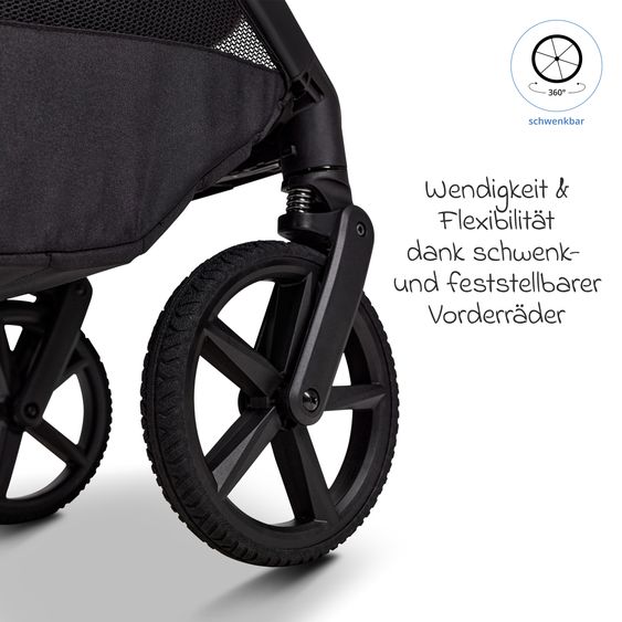 Moon 2 in 1 Kombi-Kinderwagen Gio FOLD bis 22 kg mit faltbarer Babywanne, Liegeposition, Teleskopschieber - Tonka