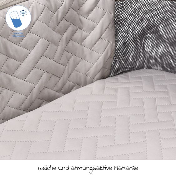 Moon 2 in 1 Kombi-Kinderwagen Resea FOLD bis 22 kg mit faltbarer Babywanne, Liegeposition, Teleskopschieber - Onyx