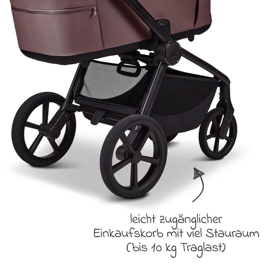 Moon 2 in 1 Kombi-Kinderwagen Resea FOLD bis 22 kg mit faltbarer Babywanne, Liegeposition, Teleskopschieber - Tonka