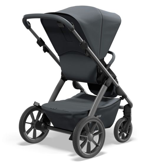 Moon Passeggino Combi 2in1 No One 2.0 Seduta sportiva, navicella, materassino, incl. 2 set di ruote - fino a 22 kg - Antracite
