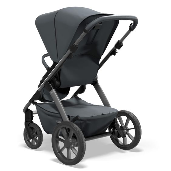 Moon Passeggino Combi 2in1 No One 2.0 Seduta sportiva, navicella, materassino, incl. 2 set di ruote - fino a 22 kg - Antracite