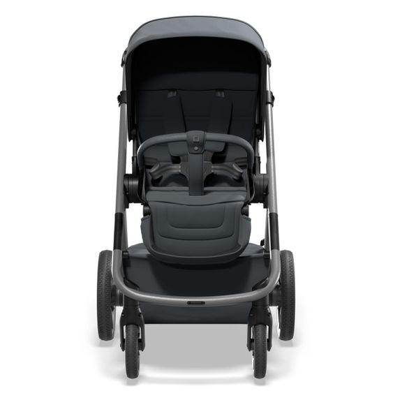 Moon Passeggino Combi 2in1 No One 2.0 Seduta sportiva, navicella, materassino, incl. 2 set di ruote - fino a 22 kg - Antracite