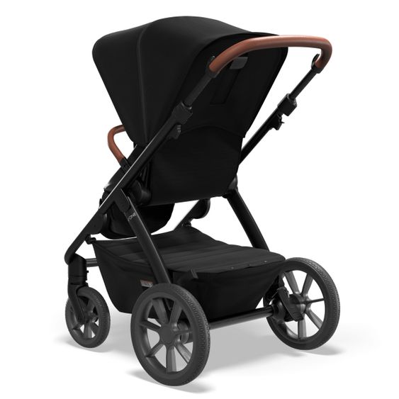 Moon Passeggino combinato 2in1 No One 2.0 Seduta sportiva, navicella, materassino, incl. 2 set di ruote - fino a 22 kg - Nero