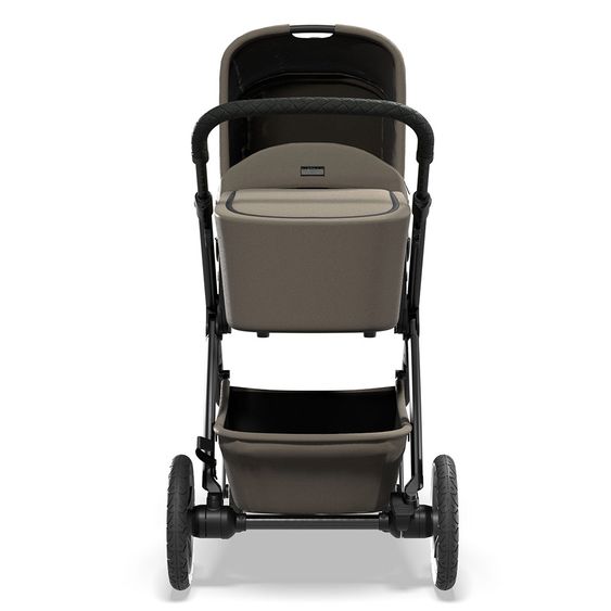 Moon Passeggino combinato 2in1 Relaxx Special Edition Seggiolino sportivo, navicella e materassino, ruote pneumatiche fino a 22 kg - Fango riciclato