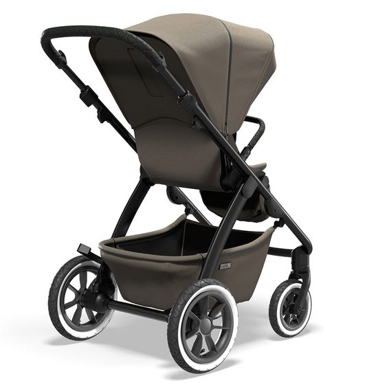Moon Passeggino combinato 2in1 Relaxx Special Edition Seggiolino sportivo, navicella e materassino, ruote pneumatiche fino a 22 kg - Fango riciclato