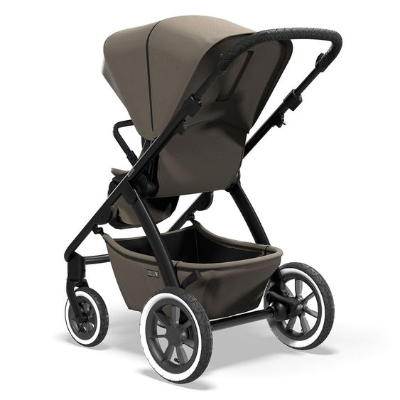 Moon Passeggino combinato 2in1 Relaxx Special Edition Seggiolino sportivo, navicella e materassino, ruote pneumatiche fino a 22 kg - Fango riciclato
