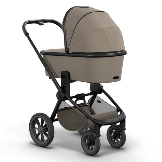 Moon 2in1 Kombi-Kinderwagen Resea S Basic mit Babywanne, Sportsitz & Teleskopschieber - bis 22 kg - Mud