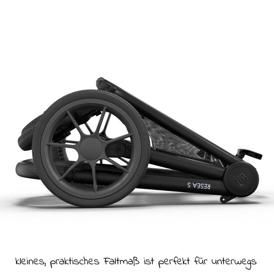 Moon 2in1 Kombi-Kinderwagen Resea S Basic mit Babywanne, Sportsitz & Teleskopschieber - bis 22 kg - Mud
