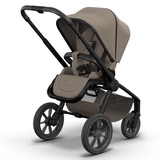 Moon 2in1 Kombi-Kinderwagen Resea S Basic mit Babywanne, Sportsitz & Teleskopschieber - bis 22 kg - Mud