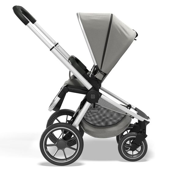 Moon Passeggino combinato 2in1 Resea S Basic con seduta sportiva, navicella - fino a 22 kg - Shadow Melange