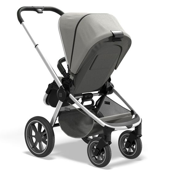 Moon Passeggino combinato 2in1 Resea S Basic con seduta sportiva, navicella - fino a 22 kg - Shadow Melange