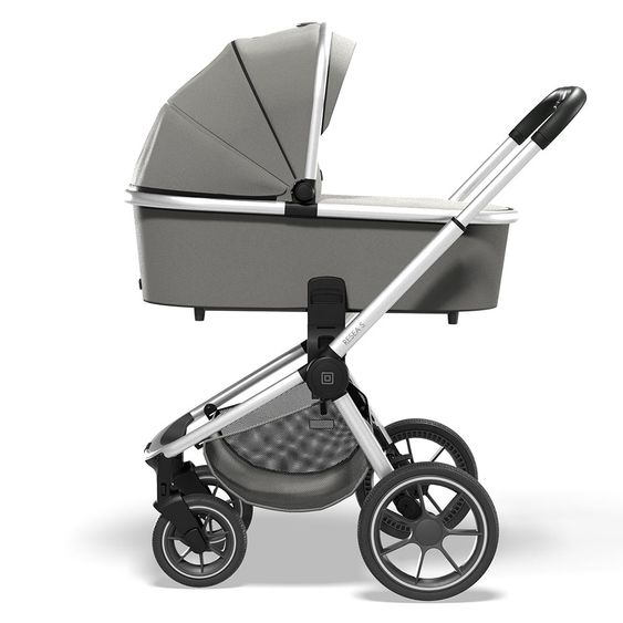 Moon Passeggino combinato 2in1 Resea S Basic con seduta sportiva, navicella - fino a 22 kg - Shadow Melange