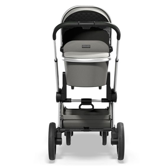 Moon Passeggino combinato 2in1 Resea S Basic con seduta sportiva, navicella - fino a 22 kg - Shadow Melange