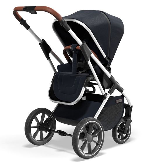 Moon 2in1 Combi Stroller Rocca Basic with Sport Seat, Carrycot - up to 22 kg - Navy
