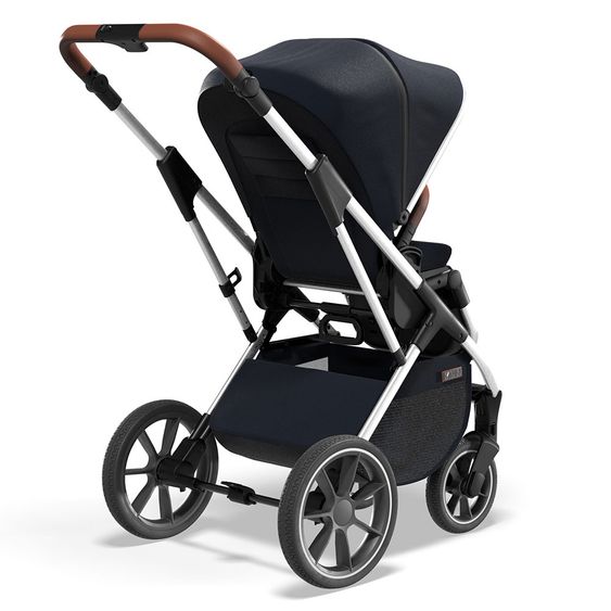 Moon 2in1 Combi Stroller Rocca Basic with Sport Seat, Carrycot - up to 22 kg - Navy