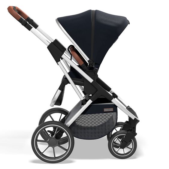 Moon 2in1 Combi Stroller Rocca Basic with Sport Seat, Carrycot - up to 22 kg - Navy