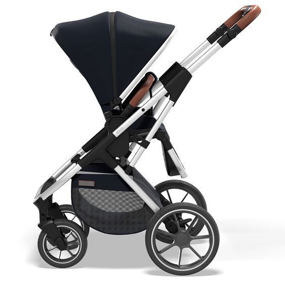 Moon 2in1 Combi Stroller Rocca Basic with Sport Seat, Carrycot - up to 22 kg - Navy