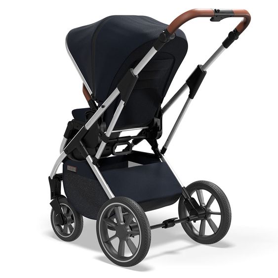 Moon 2in1 Combi Stroller Rocca Basic with Sport Seat, Carrycot - up to 22 kg - Navy