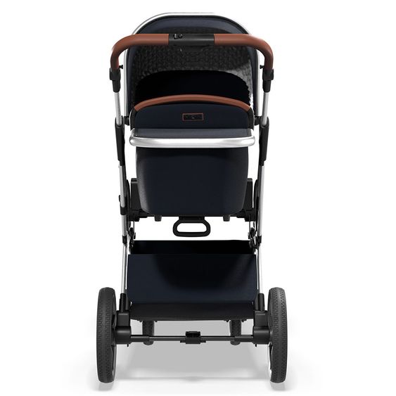 Moon 2in1 Combi Stroller Rocca Basic with Sport Seat, Carrycot - up to 22 kg - Navy
