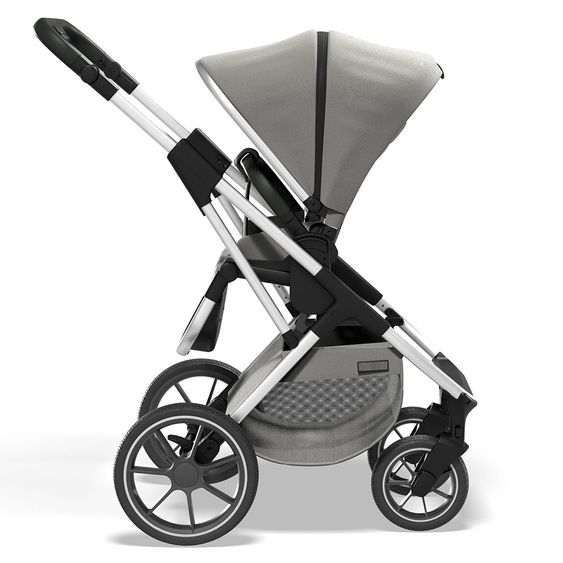 Moon Passeggino combinato 2in1 Rocca Basic con sedile sportivo, navicella - fino a 22 kg - Shadow