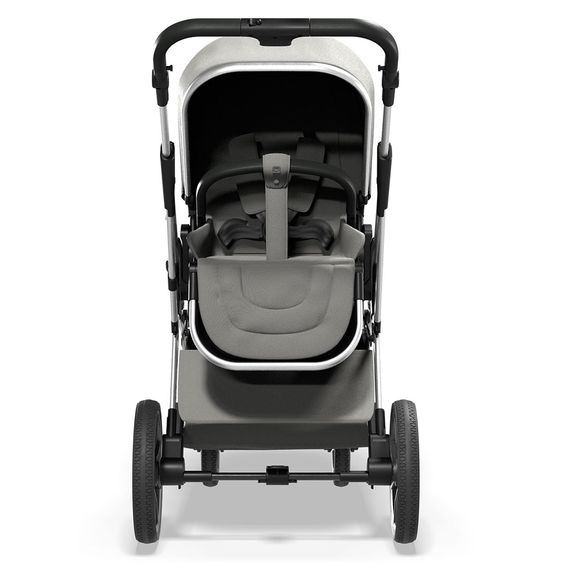 Moon Passeggino combinato 2in1 Rocca Basic con sedile sportivo, navicella - fino a 22 kg - Shadow